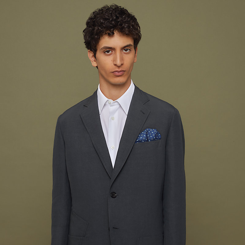 ポケットチーフ 45 《ジェ・トゥシェ・ル・ポンポン》 | Hermès 